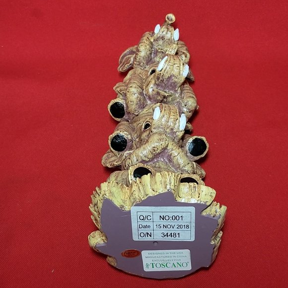 Toscano Hear No Evil See No Evil Speak No Evil Trio Elephants - Picture 5 of 12